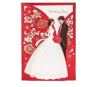 ZHAOQIN Wedding Invitations Wedding Decoration Red Wedding Invitations 50pcs Elegant Bride Groom Invitation Cards For Wedding