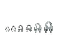 ZHAOQIN Wire Rope Clamps 10pcs 2pcs Stainless Steel M2 M3 M4 M5 M6 M8 M10 U Type Wire Rope Clip Cable Bolts Rigging Hardware Clamps(M3 10pcs)