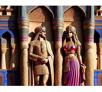 ZHAOSHAN canvas painting pictures poster 58x90cm no frame Alexander the Great with Roxana in Samarkand