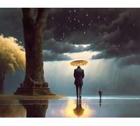 ZHAOSHAN canvas painting pictures poster 58x90cm no frame When You Walk Through a Storm Hold Your Head Up High