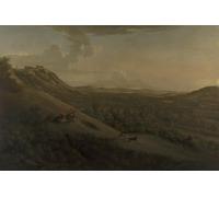 ZHAOSHAN Classic Landscape Artwork Artwork Print Box Hill Surrey with Dorking in the Distance by George Lambert Wall Art Graffiti for Office Decor 60x90cm