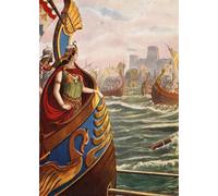 ZHAOSHAN Classic Landscape Artwork Artwork Print Cleopatra At the Battle of Actium by Tancredi Scarpelli Wall Art Graffiti for Office Decor 60x90cm