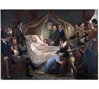 ZHAOSHAN Classic Landscape Artwork Artwork Print Death of Napoleon Steuben by Charles Auguste Steuben Wall Art Graffiti for Office Decor 60x90cm