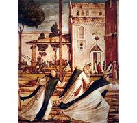 ZHAOSHAN Classic Landscape Artwork Artwork Print Detail of St Taming the Lion by Vittore Carpaccio Wall Art Graffiti for Office Decor 60x90cm