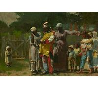 ZHAOSHAN Classic Landscape Artwork Artwork Print Dressing for the Carnival by Winslow Homer Wall Art Graffiti for Office Decor 60x90cm