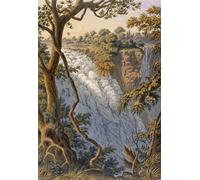 ZHAOSHAN Classic Landscape Artwork Artwork Print Falls the Leaping Water by Baines Wall Art Graffiti for Office Decor 60x90cm