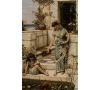 ZHAOSHAN Classic Landscape Artwork Artwork Print Feeding the Goldfish by William Stephen Wall Art Graffiti for Office Decor 60x90cm