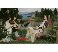 ZHAOSHAN Classic Landscape Artwork Artwork Print I Am Half-sick of Shadows Said the Lady of Shalott.jpg by John William Waterhouse Wall Art Graffiti for Office Decor 60x90cm