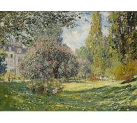 ZHAOSHAN Classic Landscape Artwork Artwork Print Landscape the Parc Monceau by Claude Monet Wall Art Graffiti for Office Decor 60x90cm