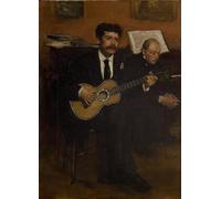 ZHAOSHAN Classic Landscape Artwork Artwork Print Lorenzo Pagans and Auguste De Gas by Edgar Degas Wall Art Graffiti for Office Decor 60x90cm