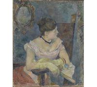 ZHAOSHAN Classic Landscape Artwork Artwork Print Madame Mette Gauguin in Evening Dress by Paul Gauguin Wall Art Graffiti for Office Decor 60x90cm