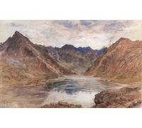 ZHAOSHAN Classic Landscape Artwork Artwork Print Mountain Silence by Macwhirter Wall Art Graffiti for Office Decor 60x90cm