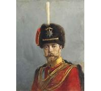 ZHAOSHAN Classic Landscape Artwork Artwork Print Portrait of Emperor Nicholas Ii Chief of the Guard Hussar Regiment by Alexander Vladimirovich Makovsky Wall Art Graffiti for Office Decor 60x90cm