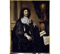 ZHAOSHAN Classic Landscape Artwork Artwork Print Portrait of Jean Baptiste Colbert Minister of Louis Xiv Painting by Claude Lefebvre Wall Art Graffiti for Office Decor 60x90cm