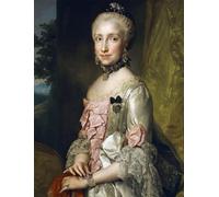 ZHAOSHAN Classic Landscape Artwork Artwork Print Portrait of Maria Luisa of Bourbon on the Occasion of Her Engagement to Be Married by Anton Raphael Mengs Wall Art Graffiti for Office Decor 60x90cm