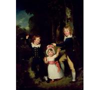 ZHAOSHAN Classic Landscape Artwork Artwork Print Portrait of the Children of Lord George Cavendish by Lawrence Wall Art Graffiti for Office Decor 60x90cm