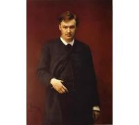 ZHAOSHAN Classic Landscape Artwork Artwork Print Portrait of the Composer Alexander Glazunov by Il'ya Repin Wall Art Graffiti for Office Decor 60x90cm