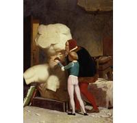 ZHAOSHAN Classic Landscape Artwork Artwork Print Showing a Student the Belvedere Torso by Jean Leon Gerome Wall Art Graffiti for Office Decor 60x90cm