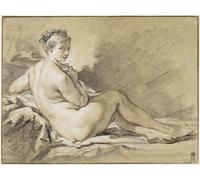 ZHAOSHAN Classic Landscape Artwork Artwork Print Study of a Female Francois Boucher Sanguine by François Boucher Wall Art Graffiti for Office Decor 60x90cm
