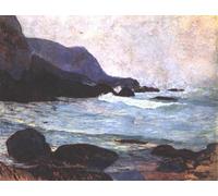 ZHAOSHAN Classic Landscape Artwork Artwork Print the At Bellangenay by Paul Gauguin Wall Art Graffiti for Office Decor 60x90cm