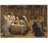 ZHAOSHAN Classic Landscape Artwork Artwork Print the Communion of the Apostles by Jacques Wall Art Graffiti for Office Decor 60x90cm