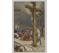 ZHAOSHAN Classic Landscape Artwork Artwork Print the Confession of Saint Longinus by Jacques Wall Art Graffiti for Office Decor 60x90cm