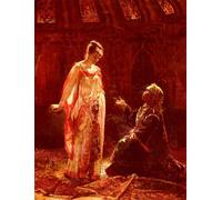 ZHAOSHAN Classic Landscape Artwork Artwork Print the Fortune Teller by Edouard Frederic Wilhelm Richter Wall Art Graffiti for Office Decor 60x90cm