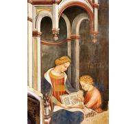 ZHAOSHAN Classic Landscape Artwork Artwork Print the Hall of Liberal Arts and Planets by Gentile Da Fabriano Wall Art Graffiti for Office Decor 60x90cm
