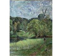 ZHAOSHAN Classic Landscape Artwork Artwork Print the Moulin De La Reine in the Park Stervold by Paul Gauguin Wall Art Graffiti for Office Decor 60x90cm