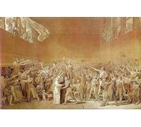 ZHAOSHAN Classic Landscape Artwork Artwork Print The Oath of the Tennis Court Jacques Louis David Wall Art Graffiti for Office Decor 60x90cm