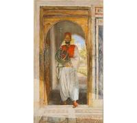 ZHAOSHAN Classic Landscape Artwork Artwork Print the Pipe Bearer by John Frederick Lewis Wall Art Graffiti for Office Decor 60x90cm