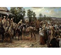 ZHAOSHAN Classic Landscape Artwork Artwork Print the Relief of Ladysmith by John Henry Frederick Bacon Wall Art Graffiti for Office Decor 60x90cm