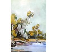ZHAOSHAN Classic Landscape Artwork Artwork Print the Shell Heap by Winslow Homer Wall Art Graffiti for Office Decor 60x90cm