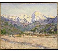 ZHAOSHAN Classic Landscape Artwork Artwork Print the Valley of the Nervia by Claude Monet Wall Art Graffiti for Office Decor 60x90cm