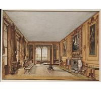 ZHAOSHAN Classic Landscape Artwork Artwork Print the Winter Dining Room of the Earl of Essex At Cassiobury by William Henry Hunt Wall Art Graffiti for Office Decor 60x90cm