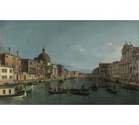 ZHAOSHAN Classic Landscape Artwork Artwork Print VeniceThe Grand Canal with S. Simeone Piccolo by Antonio Canal Wall Art Graffiti for Office Decor 60x90cm