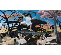 ZHAOSHAN Classic Landscape Artwork Artwork Print War or the Ride of Discord by Henri Rousseau Wall Art Graffiti for Office Decor 60x90cm