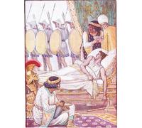 ZHAOSHAN Classic Landscape Artwork Artwork Print with an Effort He Looked At Them As They Passed by Walter Crane Wall Art Graffiti for Office Decor 60x90cm