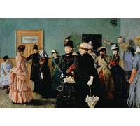 ZHAOSHAN Classic Wall Art Decor Modern Canvas Picture Albertine At the Police Doctor's Waiting Room by Christian Krohg Art Canvas Murals for Home Decor 60x90cm
