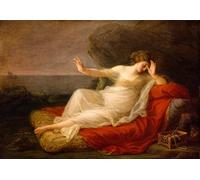 ZHAOSHAN Classic Wall Art Decor Modern Canvas Picture Ariadne Abandoned by Angelica Kauffmann Art Canvas Murals for Home Decor 60x90cm