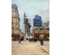 ZHAOSHAN Classic Wall Art Decor Modern Canvas Picture Bartholdi's Statue of Liberty in the Workshop of Gadget by Paul dargaud Art Canvas Murals for Home Decor 60x90cm