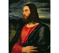 ZHAOSHAN Classic Wall Art Decor Modern Canvas Picture Christ the Redeemer by Tiziano Vecelli Art Canvas Murals for Home Decor 60x90cm