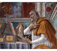 ZHAOSHAN Classic Wall Art Decor Modern Canvas Picture Detail of saint augustine by Sandro Botticelli Art Canvas Murals for Home Decor 60x90cm