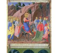 ZHAOSHAN Classic Wall Art Decor Modern Canvas Picture Entry of Christ Into Jerusalem by Fra Angelico Art Canvas Murals for Home Decor 60x90cm