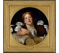 ZHAOSHAN Classic Wall Art Decor Modern Canvas Picture I Know a Maiden Fair to See Take Care by Charles Edward Perugini Art Canvas Murals for Home Decor 60x90cm
