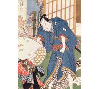 ZHAOSHAN Classic Wall Art Decor Modern Canvas Picture Illustration From the Tale of Genji by Utagawa Kunisada Art Canvas Murals for Home Decor 60x90cm