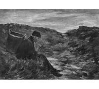 ZHAOSHAN Classic Wall Art Decor Modern Canvas Picture In the dunes by Max Liebermann Art Canvas Murals for Home Decor 60x90cm
