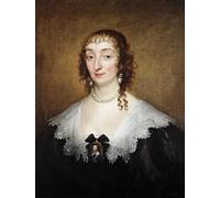 ZHAOSHAN Classic Wall Art Decor Modern Canvas Picture Katherine Manners Duchess of Buckingham by Van Dyck Art Canvas Murals for Home Decor 60x90cm