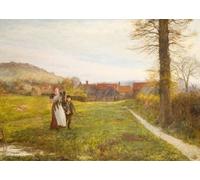 ZHAOSHAN Classic Wall Art Decor Modern Canvas Picture la madre adottiva Sir Hubert Von Herkomer Art Canvas Murals for Home Decor 60x90cm