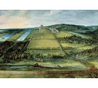 ZHAOSHAN Classic Wall Art Decor Modern Canvas Picture Landscape with the Chateau Mariemont Chateau Now Detruit Located Near Brussels by Jan the Elder Brueghel Art Canvas Murals for Home Decor 60x90cm